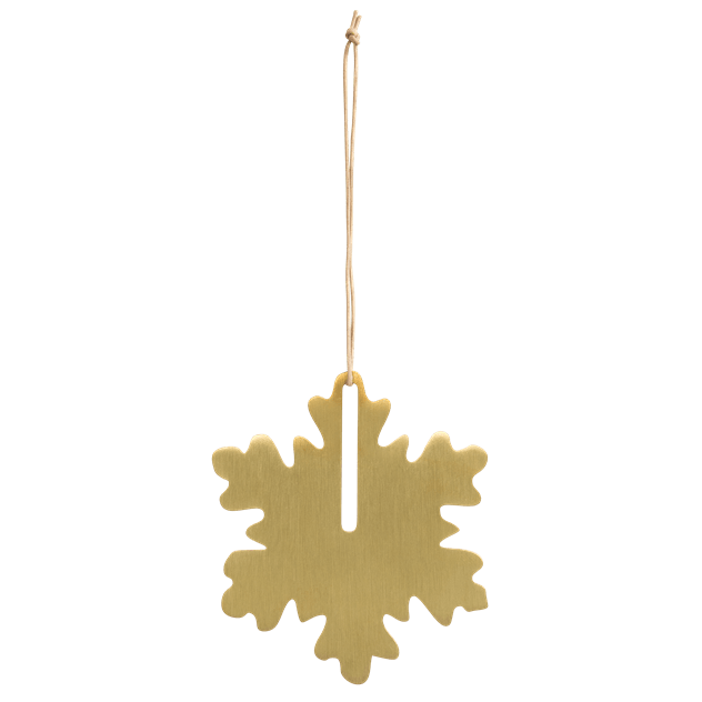 EKTA Living-Christmas Hang On Snowflake-Brass-EK-CHO126